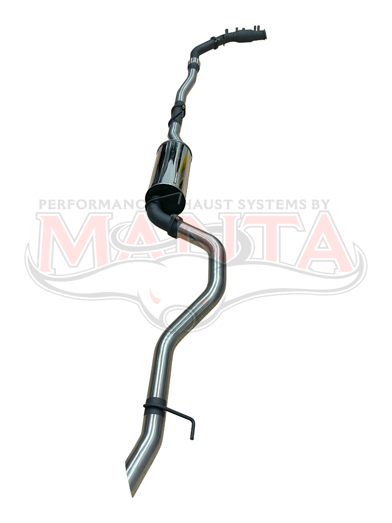 Manta Performance 3in Turbo Back Muffler With Cat (Fortuner GUN156R 2.8L 1GD. 15-25) — fits Toyota Fortuner Gun156