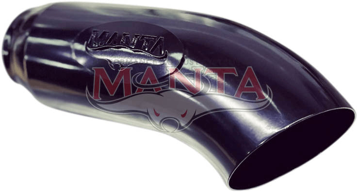 Manta Performance 3in Turbo Back with Cat & Black Tip Stainless Steel - Quiet (Landcruiser 300 Series 21+) — fits T...