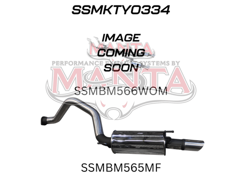 Manta Performance 3in Cat Back with Center WOM and Single 3 1/4 SS Tip (Landcruiser URJ202 12+) — fits Toyota Landc...