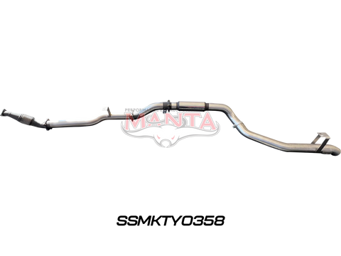 Manta Performance 4in Turbo Back for Superior Eng Coil Conversion Without Cat (Landcruiser VDJ79 Single & Dual Cab...