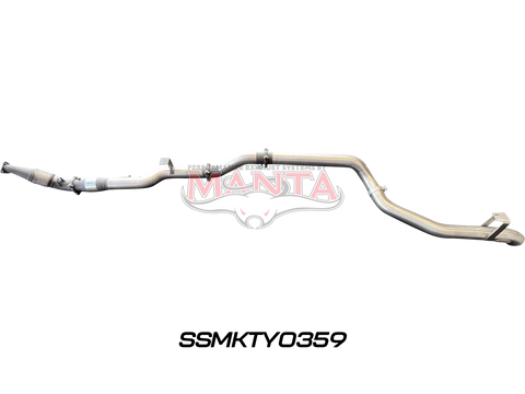 Manta Performance 4in Turbo Back for Superior Eng Coil Conv With Cat & Muffler (Landcruiser VDJ79 Single & Dual Cab...