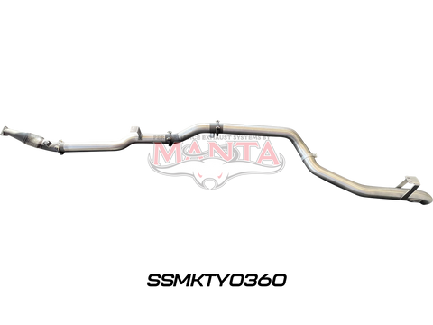 Manta Performance 4in Turbo Back for Superior Eng Coil Conversion Without Cat (Landcruiser VDJ79 Single & Dual Cab...