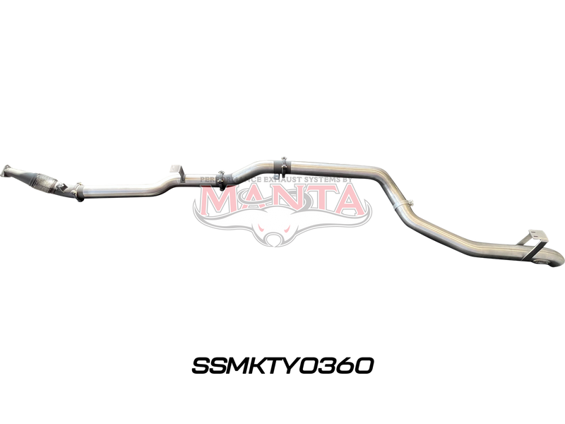 Manta Performance 4in Turbo Back for Superior Eng Coil Conversion Without Cat (Landcruiser VDJ79 Single & Dual Cab...