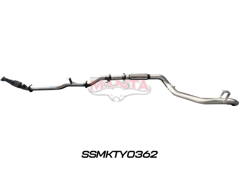 Manta Performance 4in Turbo Back for Superior Eng Coil Conv 300 Ext Without Cat (Landcruiser VDJ79 Single & Dual Cab Ute)