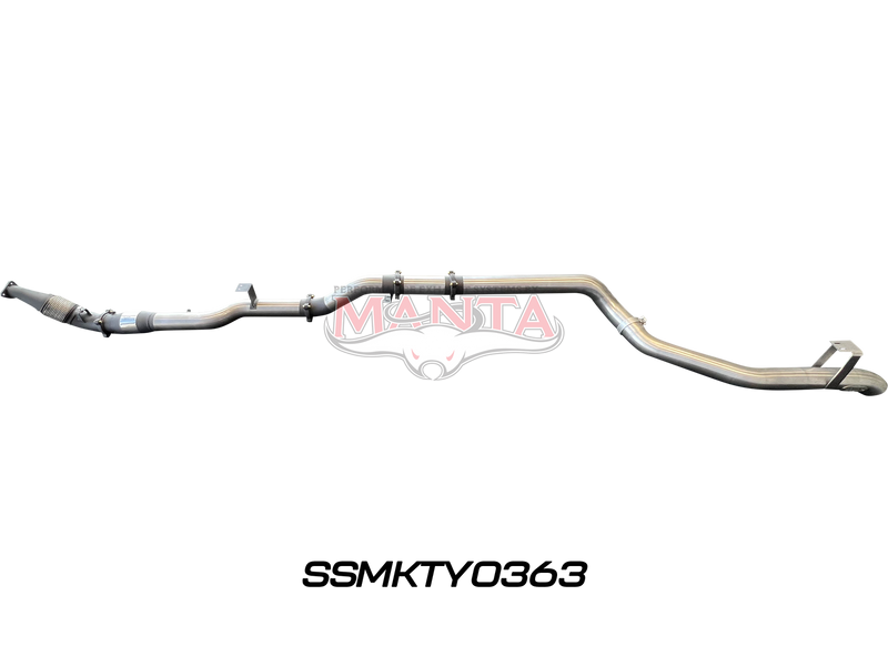 Manta Performance 4in Turbo Back for Superior Eng Coil Conv 300 Ext With Cat (Landcruiser VDJ79 Single & Dual Cab Ute)