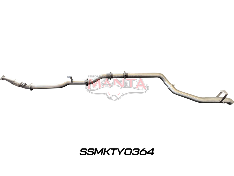 Manta Performance 4in Turbo Back for Superior Eng Coil Conv 300 Ext Without Cat (Landcruiser VDJ79 Single & Dual Cab Ute)