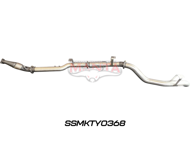 Manta Performance 4in Turbo Back without Cat & with Muffler (Landcruiser VDJ76 4.5L V8 (DPF) Wagon) — fits Toyota L...