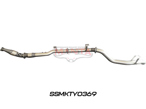 Manta Performance 4in Turbo Back with Cat & without Muffler (Landcruiser VDJ76 4.5L V8 (DPF) Wagon) — fits Toyota L...