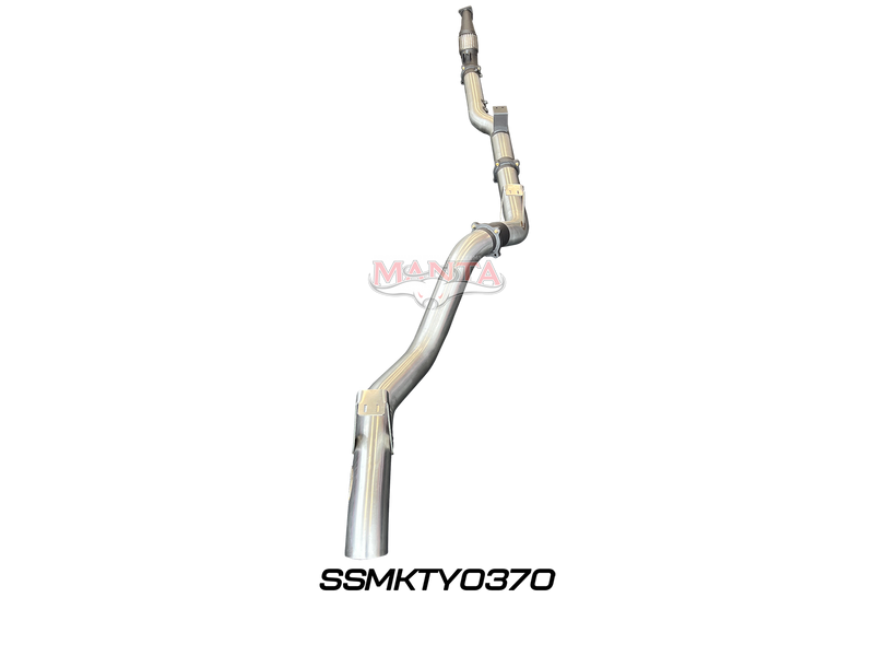 Manta Performance 4in Turbo Back without Cat & without Muffler (Landcruiser VDJ76 4.5L V8 (DPF) Wagon)