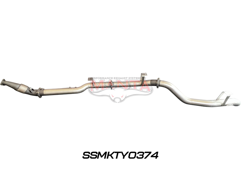 Manta Performance 4in Turbo Back without Cat & without Muffler (Landcruiser VDJ76 4.5L V8 Wagon (Without DPF)) — fi...