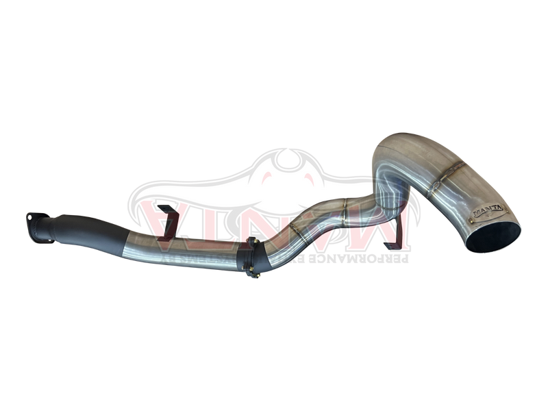 Manta Performance DPF Back, 4in Single Side Exit Without Muffler (Landcruiser VDJ79 V8 4.5L TD, Dual Cab Ute 16 On)