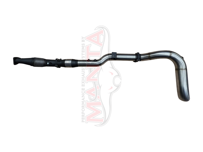 Manta Performance Turbo Back, 4in Single Side Exit With Cat (Landcruiser VDJ79 V8 4.5L TD, Dual Cab Ute 16 On)