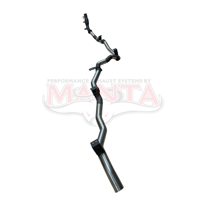Manta Performance 3in Turbo Back Without Cat & Without Muffler (Landcruiser GDJ79 Ute, 2.8L TD, 23 On) — fits Toyot...