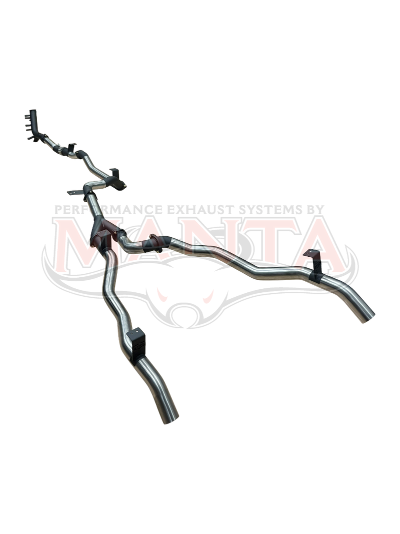 Manta Performance 3in Dual Turbo Back Without Cat & Without Muffler (Landcruiser GDJ79 Ute, 2.8L TD, 23 On) — fits...