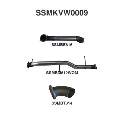 Manta Performance 3in DPF Back Dump At Diff (Amarok V6 12+) — fits Volkswagen Amarok