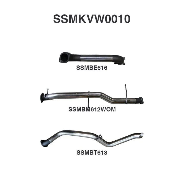 Manta Performance 3in DPF Back Extended Tailpipe (Amarok V6 12+) — fits Volkswagen Amarok