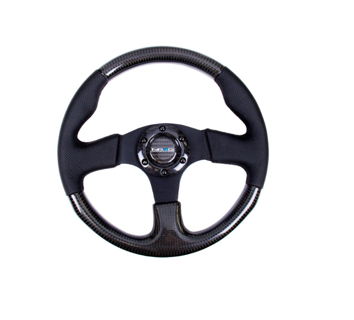 NRG Carbon Fiber Steering Wheel 315mm Perforated Black
