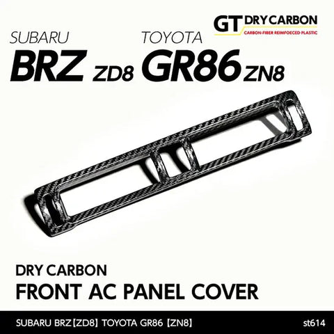 Andro Motorsports Drycarbon Front AC Panel Cover (BRZ 21+/GR86 21+) — fits Toyota Gr86