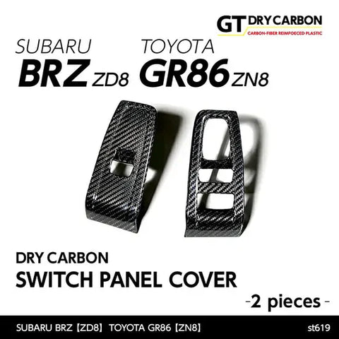 Andro Motorsports Drycarbon Switch Panel Covers (BRZ 21+/GR86 21+) — fits Toyota Gr86