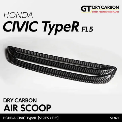 Andro Motorsports Dry Carbon Air Scoop (Civic Type R 22+) — fits Honda Civic Type