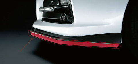 STI Hardened Rubber Front Lip Extension - Cherry Red (WRX/STi 2015+) — fits Subaru STI