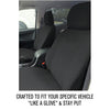 Sperling Super Tough Canvas Front Black Seat Covers Suits