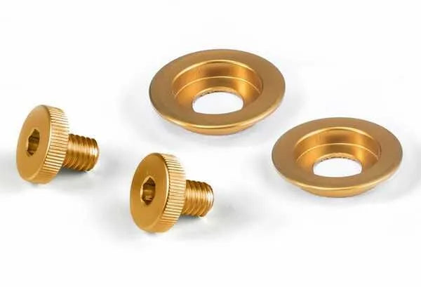 Stilo Colored Visor Screw Kits-Gold
