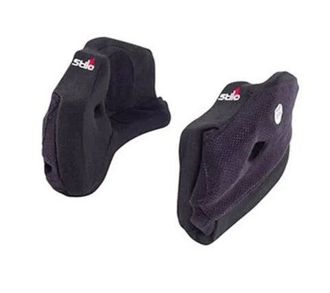 Stilo ST5 SERIES HELMET CHEEK PADS - 20MM - BLACK - PAIR