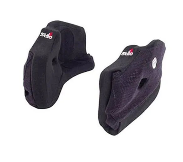 Stilo ST5 SERIES HELMET CHEEK PADS - 20MM - BLACK - PAIR