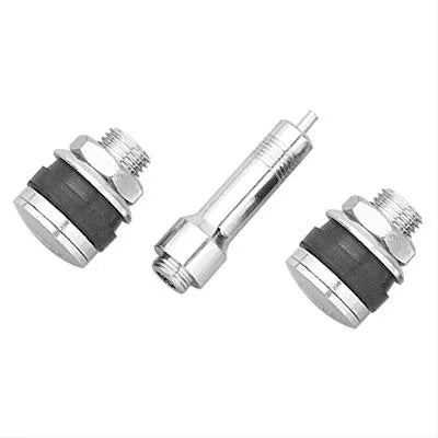 Street Pro Wheels Street Pro Tyre Valve Flush Mount No-Show Suit Large Valve Hole 15mm Chrome Valve Stem Bolt-on Se...