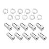 Street Pro Wheels Wheel Lug Nut Kit Chrome Street Pro 007 Dome head Length 1.70 7/16 1.00 " shank Set of 10