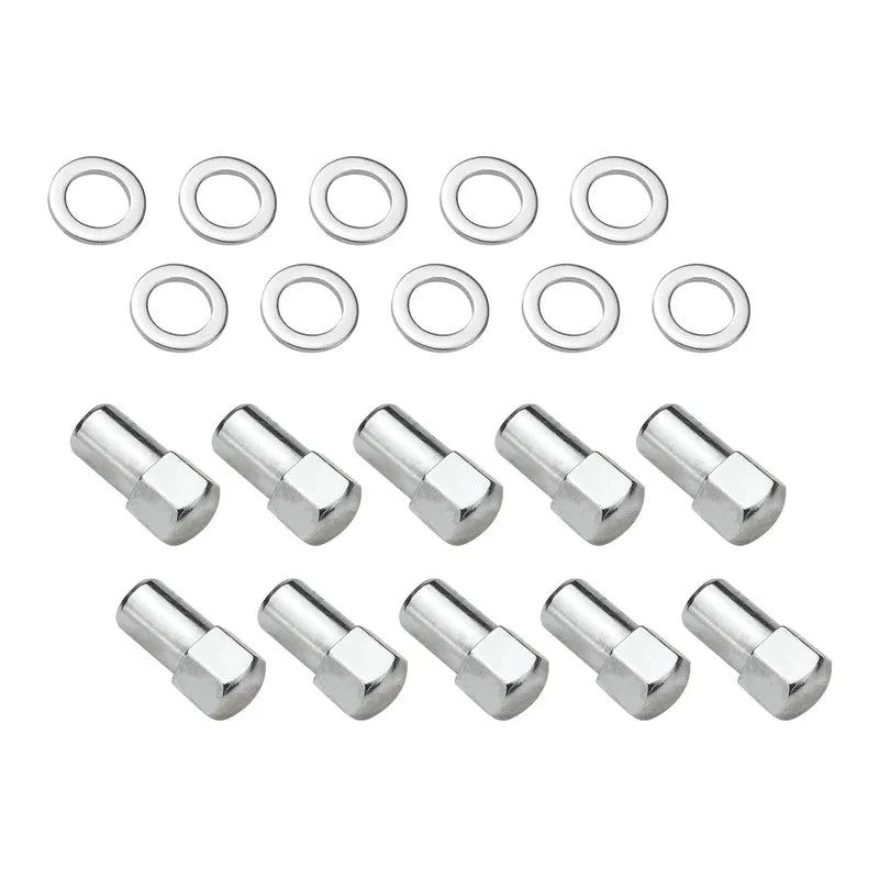 Street Pro Wheels Wheel Lug Nut Kit Chrome Street Pro 007 Dome head Length 1.70 M12 x 1.5 1.00 " shank Set of 10