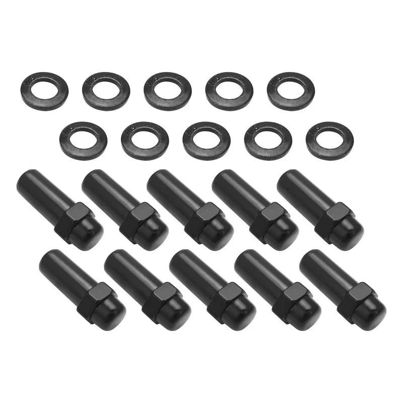Street Pro Wheels Wheel Lug Nut Kit Black Cragar Weld SST Mag Length 2.125 7/16 1.380 " Shank Set of 10
