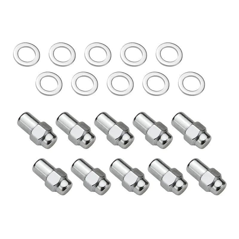 Street Pro Wheels Wheel Lug Nut Kit Chrome 002 Streetpro Mag Length 1.56 7/16 .700 shank Set of 10