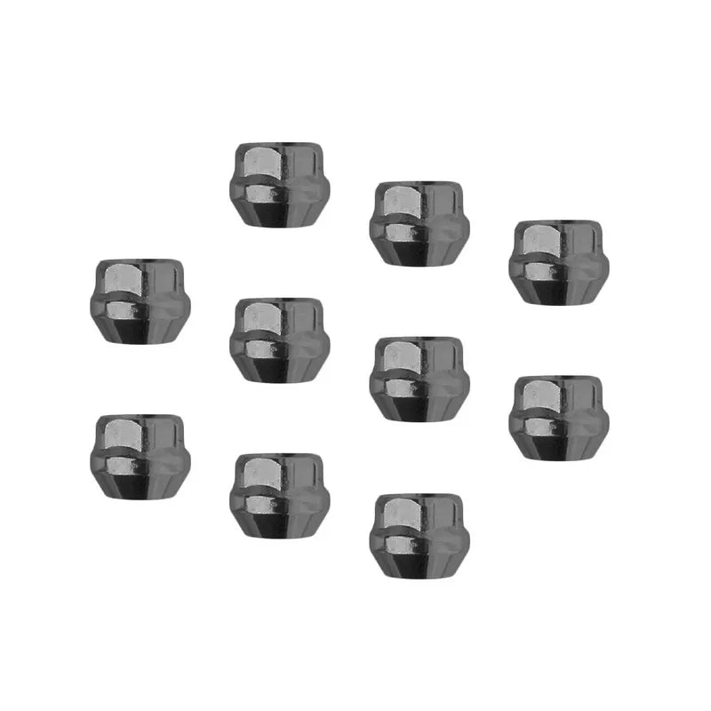 Street Pro Wheels Wheel Lug Nut Kit Black Acorn Open End Bulge Length 0.87 14 x 1.50 Set of 10