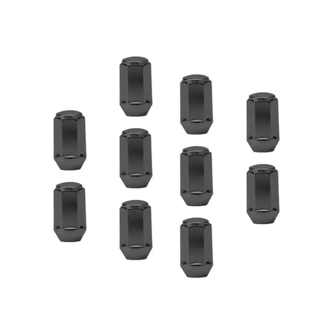 Street Pro Wheels Wheel Lug Nut Kit Black Acorn Bulge Length 1.42 7/16 " Set of 10