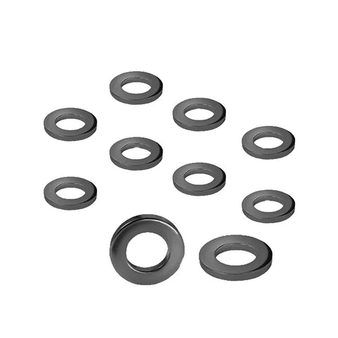 Street Pro Wheels Street Pro Wheel Lug Nut Washers Black Mag Wheel Lug Nut Washers Set of 10 2.8mm T/27mm OD
