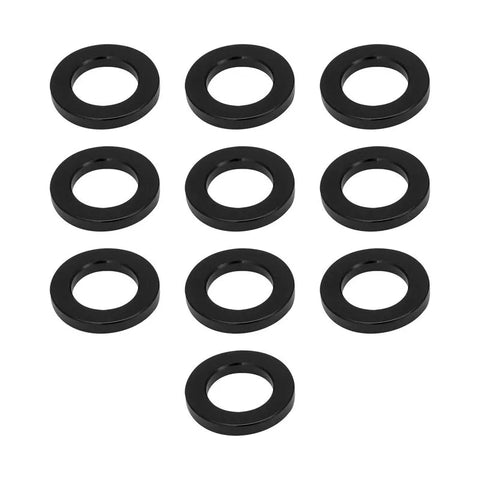 Street Pro Wheels Street Pro Wheel Lug Nut Washers Billet Aluminium 4mm Thick/29mm OD Set of 10 Black