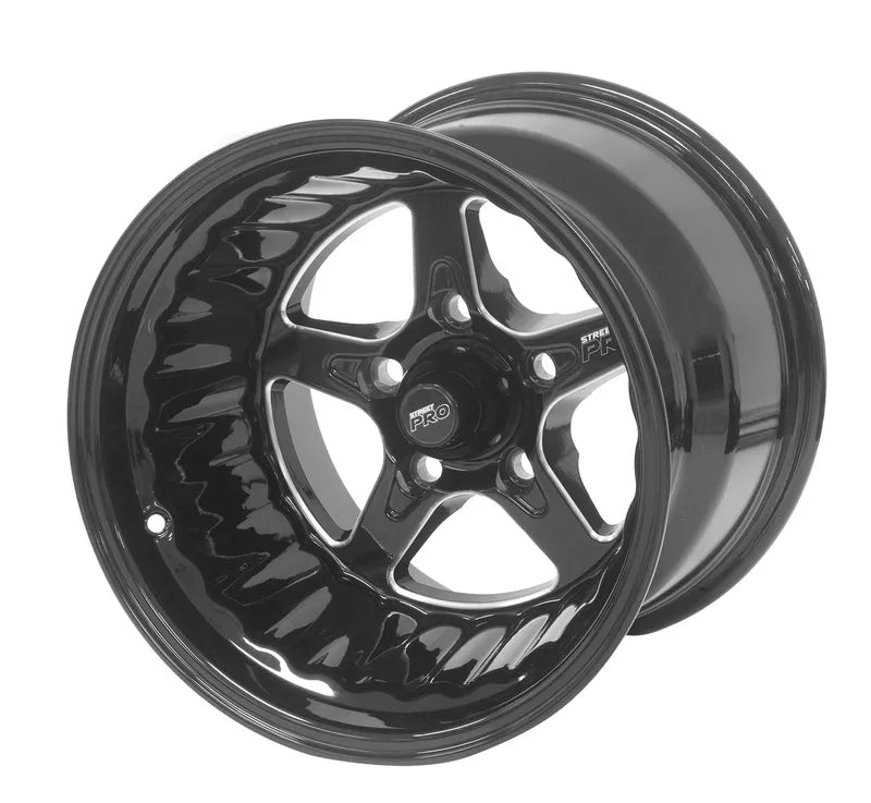 Street Pro Wheels Street Pro ll Convo Pro Wheel Black 15x12' For Ford Bolt Circle 5x 4.50' -38 5.00' Back Space