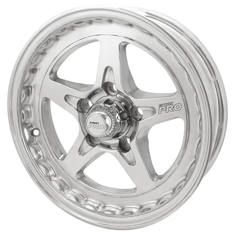 Street Pro Wheels Street Pro ll Convo Pro Wheel Polished 15x4'' For Ford Bolt Circle 5 x 4.50'' -13 2.0'' Back Space