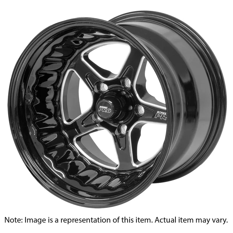 Street Pro Wheels Street Pro ll Convo Pro Wheel Black 15x7' For Ford Bolt Circle 5x 4.50' 12 4.50' Back Space