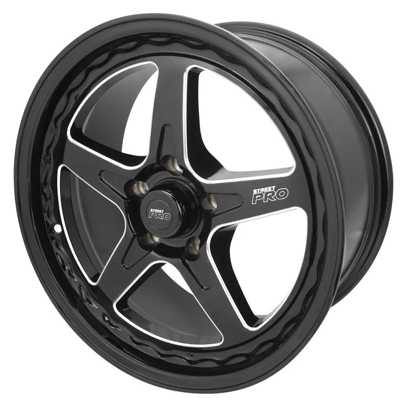 Street Pro Wheels Street Pro ll Convo Pro Wheel Black 17x8in Commodore Bolt Circle 5 x 120mm 42 6.15in Back Space