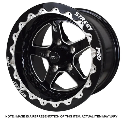 Street Pro Wheels Street Pro ll Convo Pro Wheel Black Bead Lock Style 15x10' For Holden For Chevrolet Bolt Circle 5...