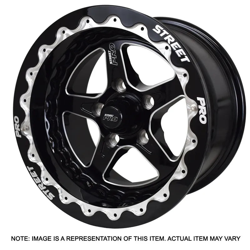 Street Pro Wheels Street Pro ll Convo Pro Wheel Black Bead Lock Style 15x10' For Holden For Chevrolet Bolt Circle 5...