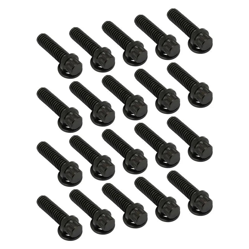 Street Pro Wheels Beadlock Ring Bolt & Washer Kit, 5/16''-18 Thread, 1.00'' UHL (25mm), 20 Pack