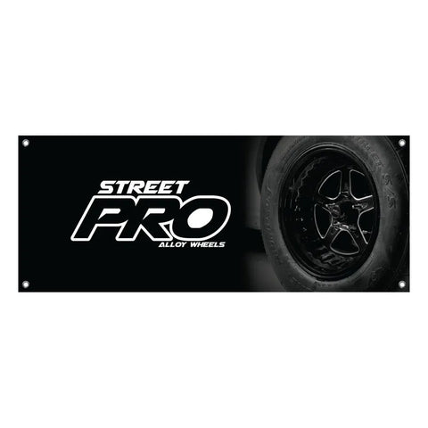 Street Pro Wheels Street Pro Wheels Vinyl Banner 2500mm x 1000mm Street Pro Logo