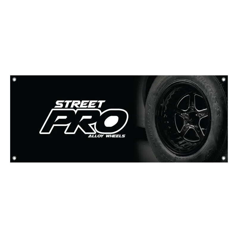 Street Pro Wheels Street Pro Wheels Vinyl Banner 2500mm x 1000mm Street Pro Logo