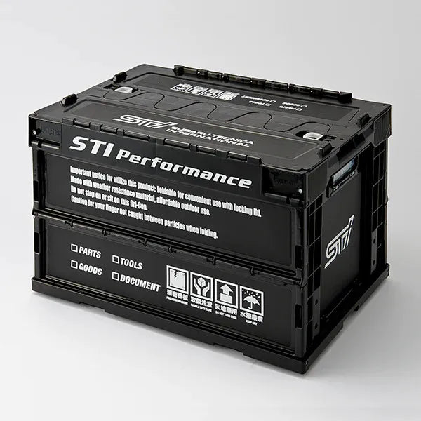 Subaru STI Genuine Folding Workshop Storage/Container 50 Litres - Black