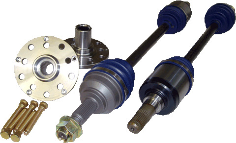 The Driveshaft Shop Pro-Level Axle/Hub Kit - 1200hp (STi 04-07) — fits Subaru STI