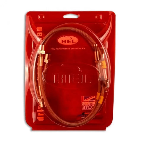 Hel Braided Brake Hoses x 4 - Transparent/Clear (Forester XT 13-18)